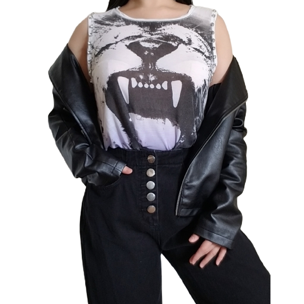 Wolf Ombre Muscle Tee